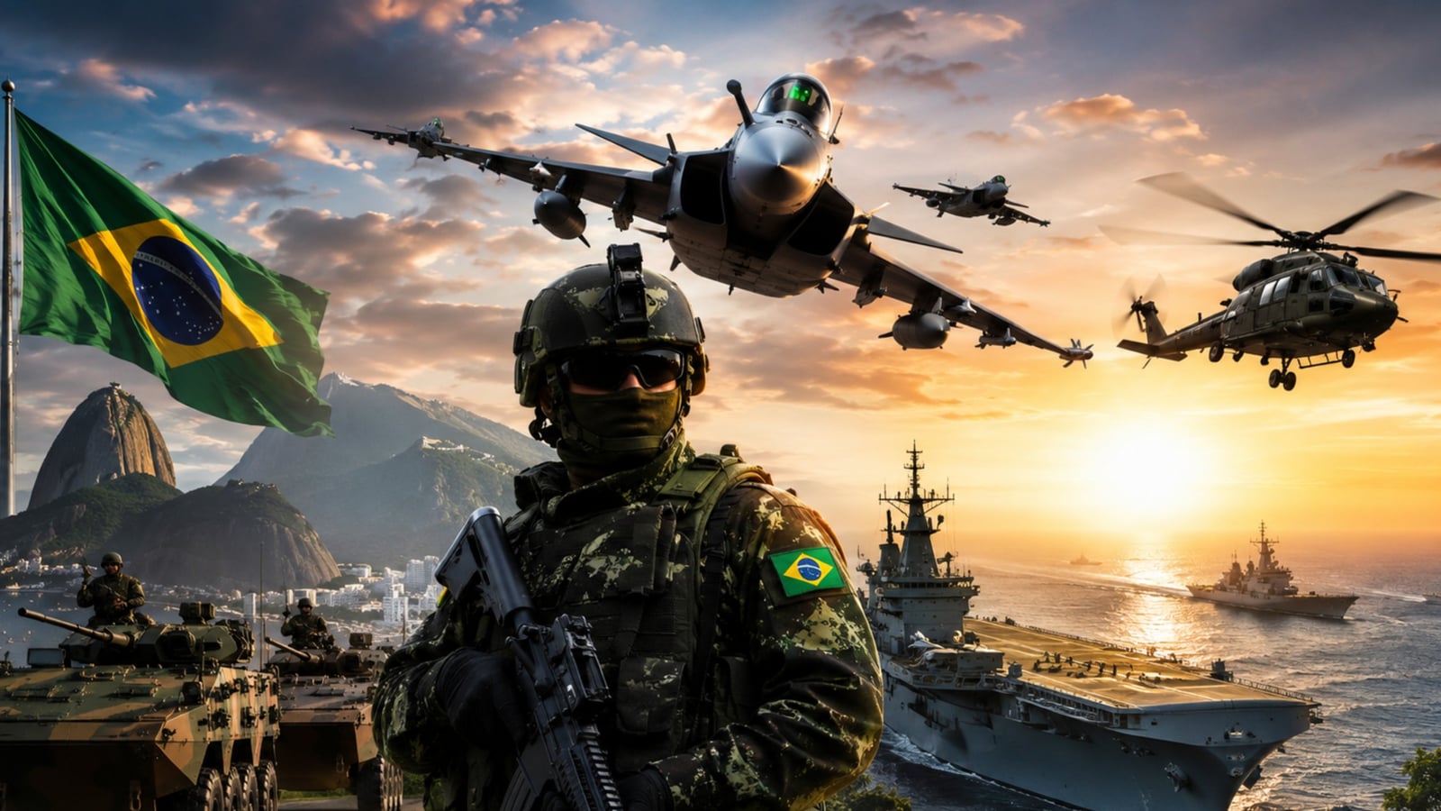 Brasil afirma liderança militar na América Latina com tecnologia de defesa soberana